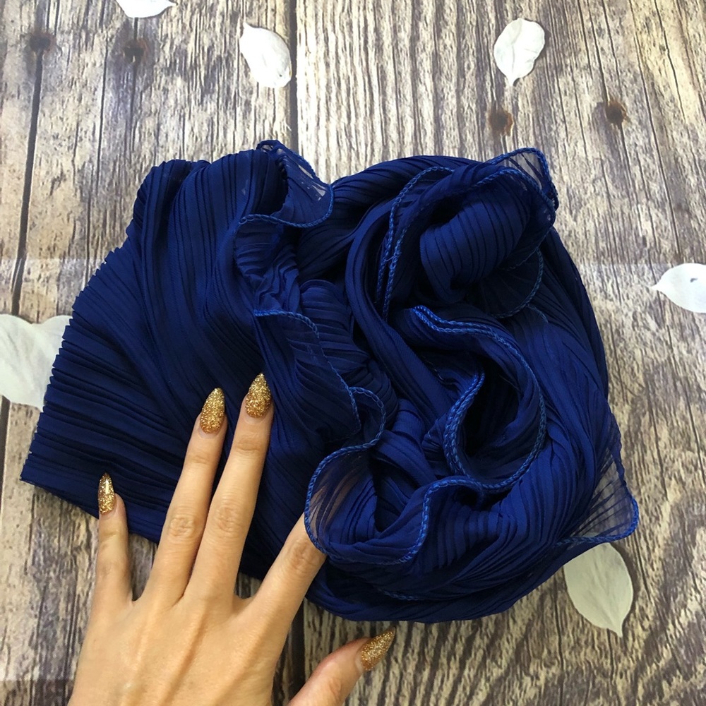 Royal Blue Summer Shawl - Picture 6 of 7